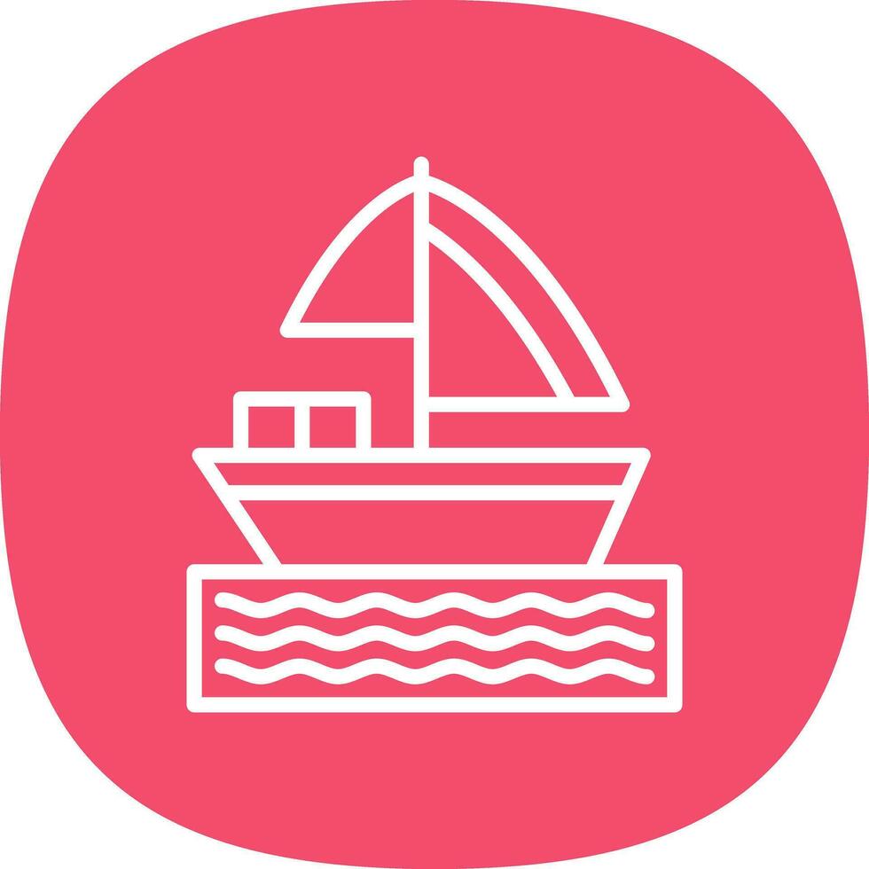 diseño de icono de vector de barco