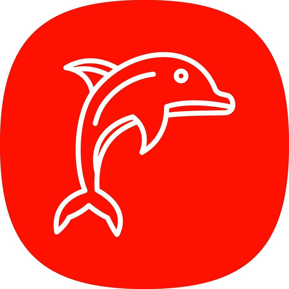 Dolphin Vector Icon Design