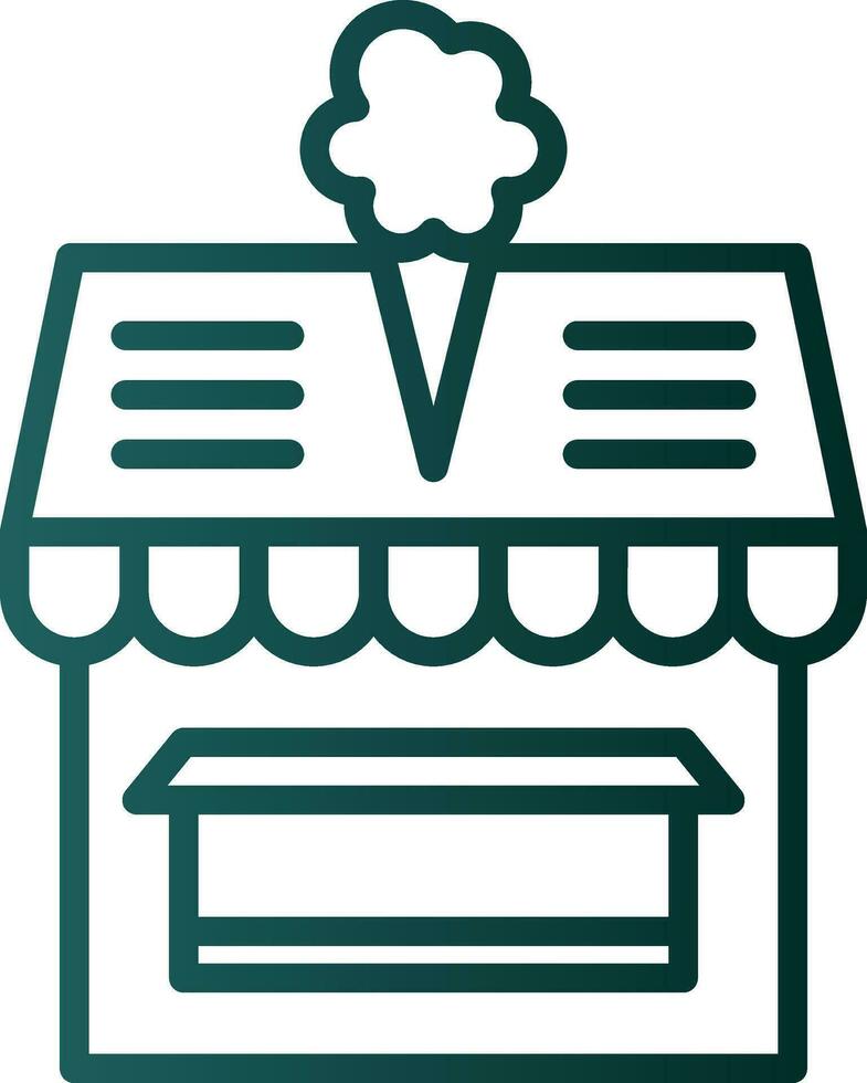 Ice cream shop Vector Icon Design