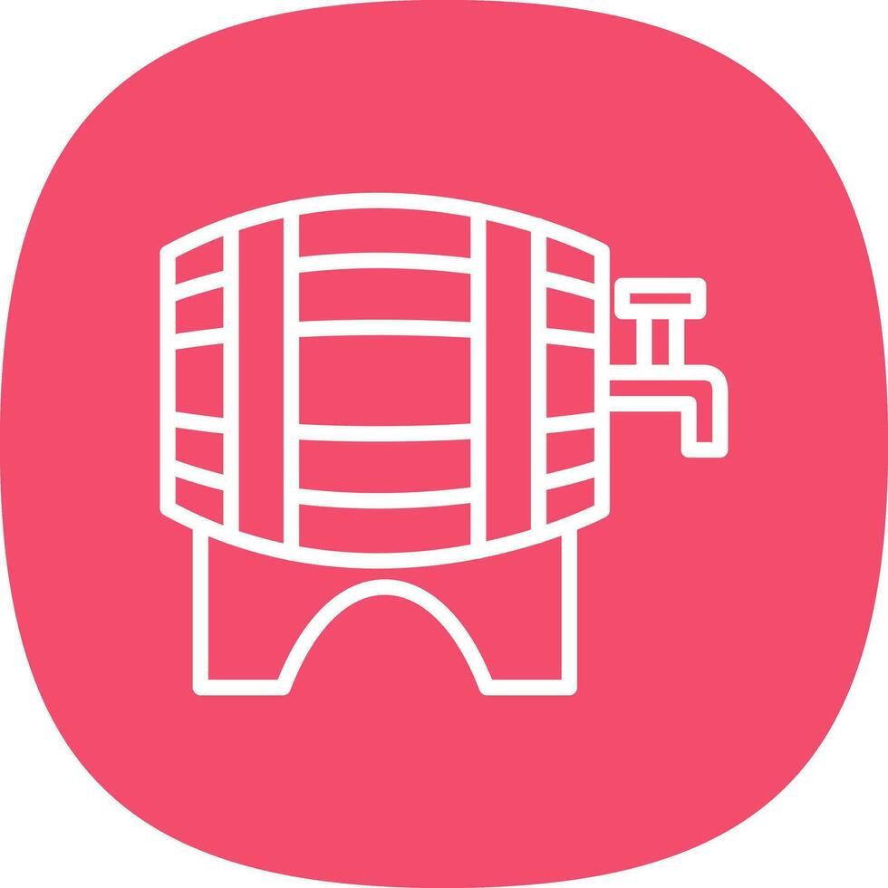 Beer keg Vector Icon Design