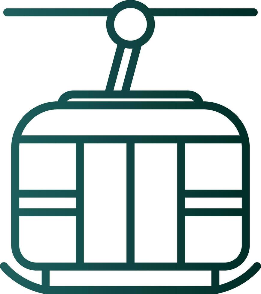 Ski lift Vector Icon Design