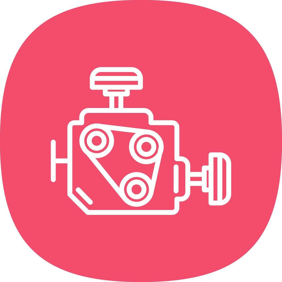 Car engine Vector Icon Design