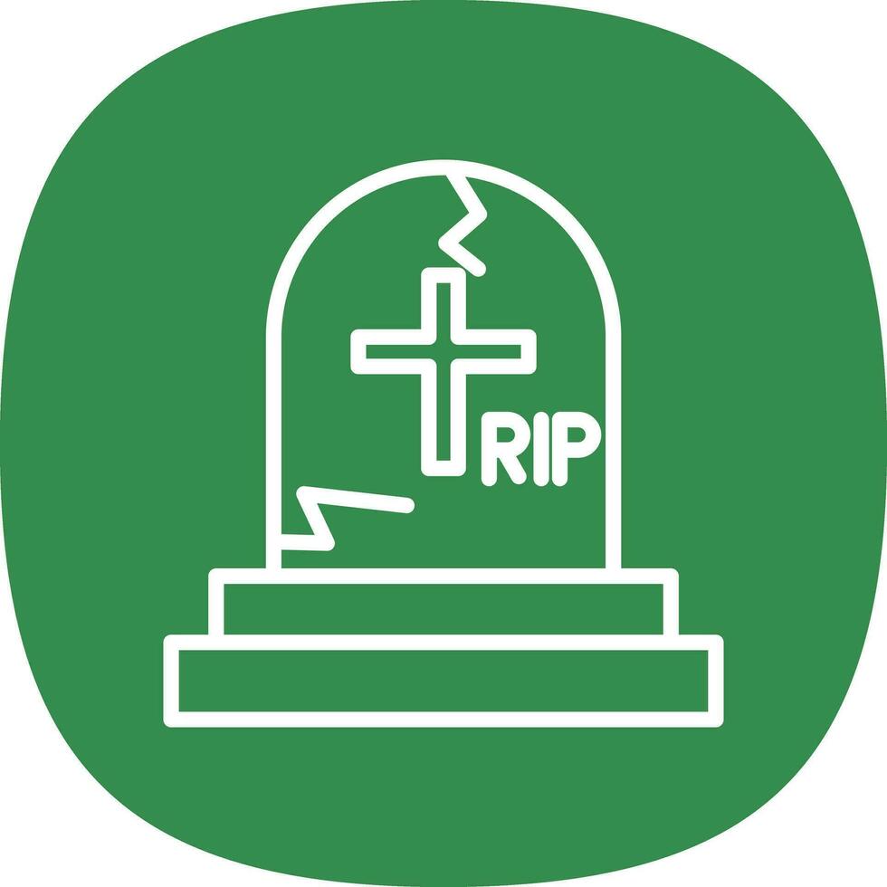 Cemetery Vector Icon Design
