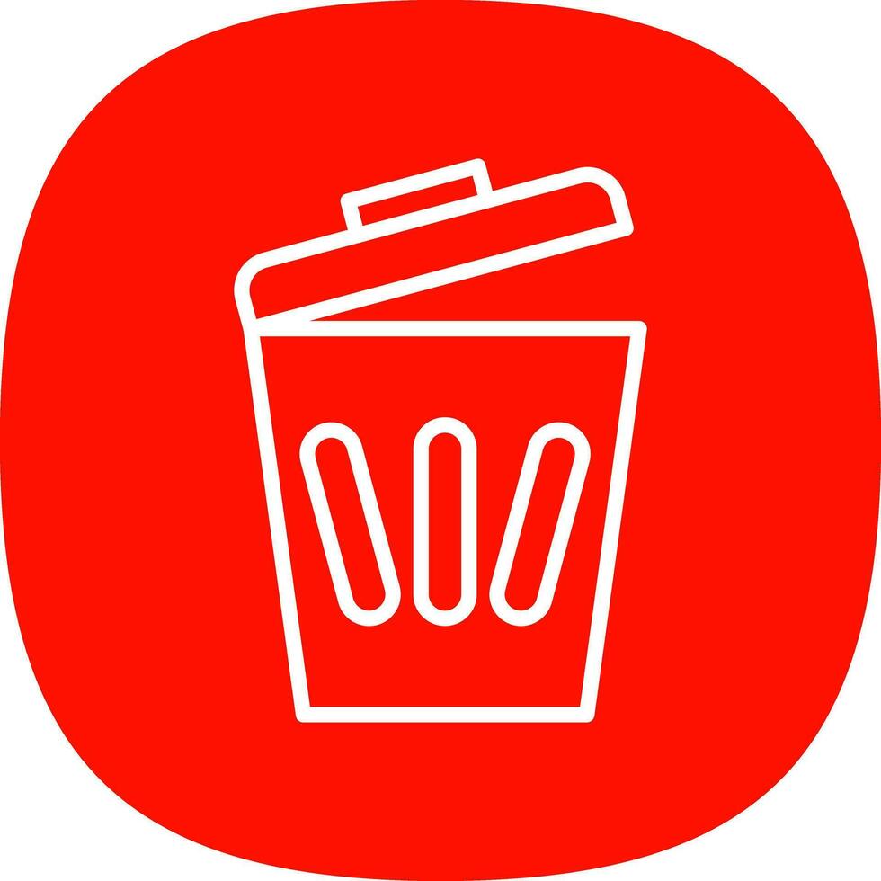 Trash can Vector Icon Design