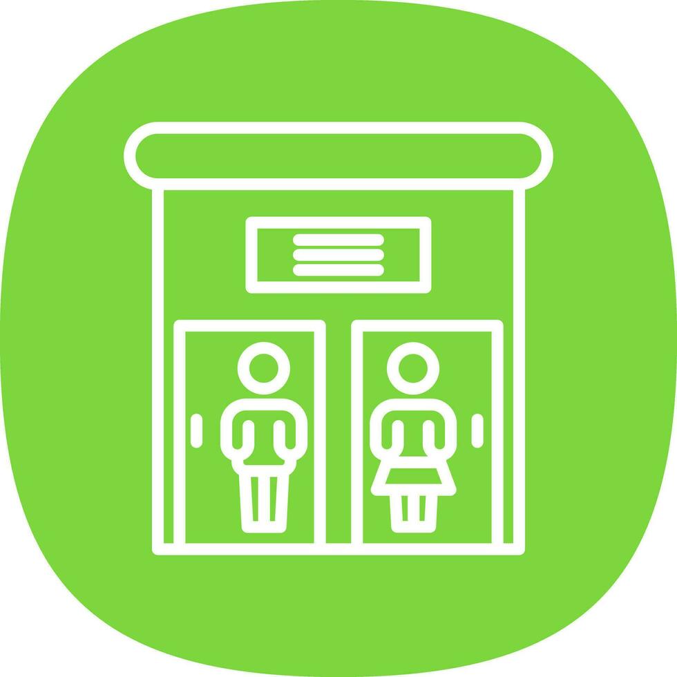 Public toilet Vector Icon Design