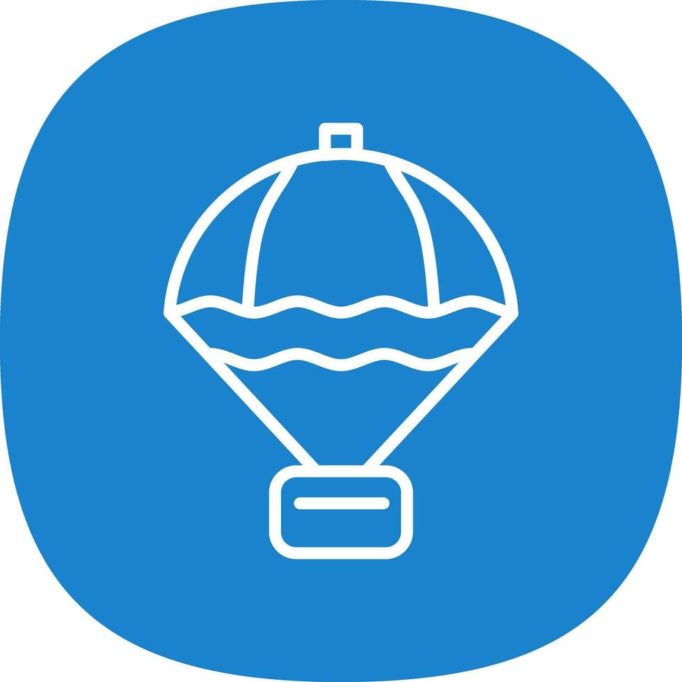 Parachute Vector Icon Design