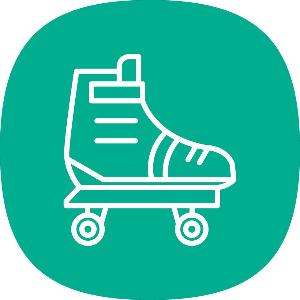 Roller skate Vector Icon Design