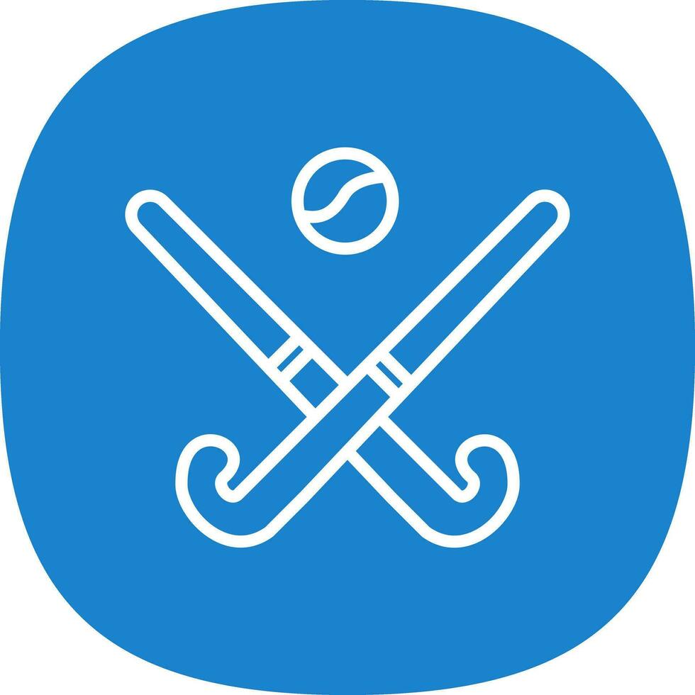 diseño de icono de vector de hockey