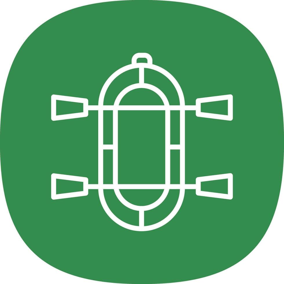 Rafting Vector Icon Design