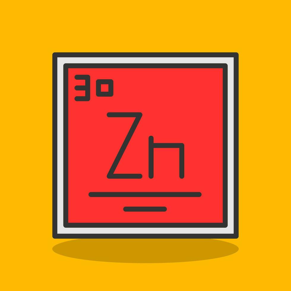 zinc vector icono diseño