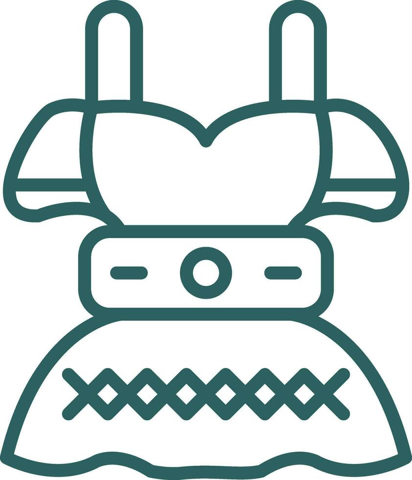 Dirndl Vector Icon Design