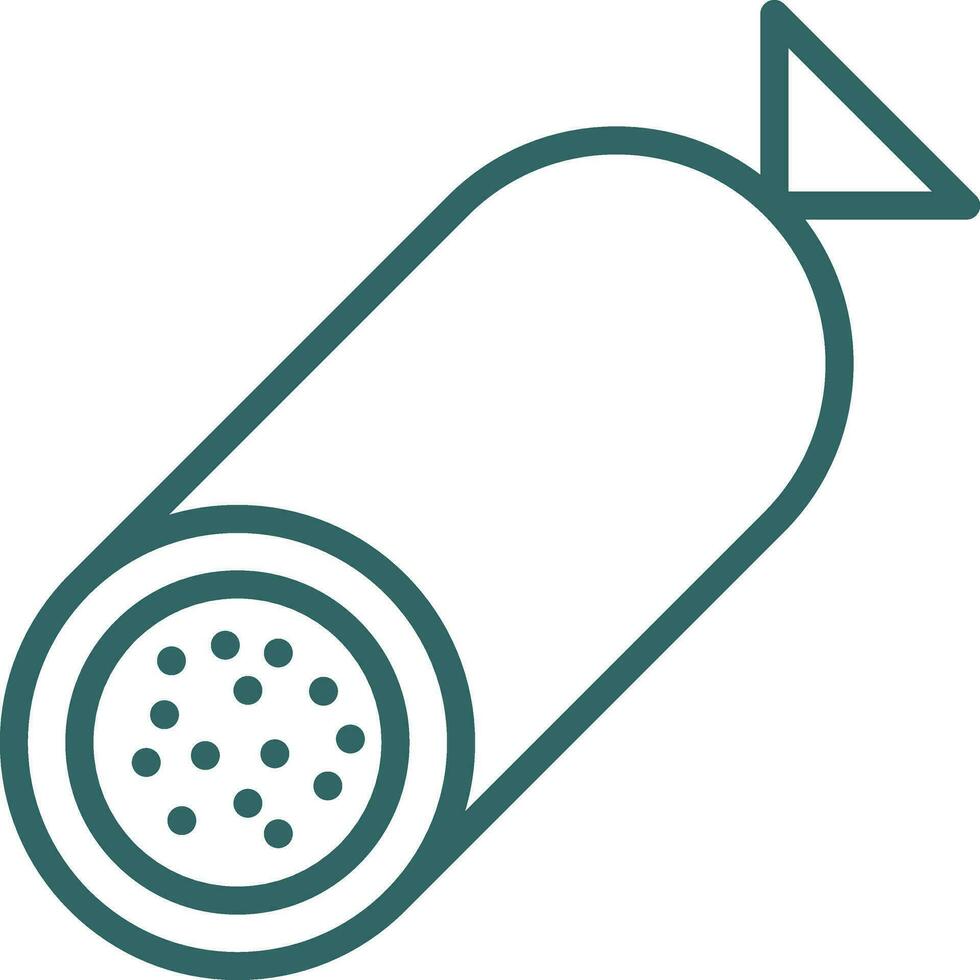 diseño de icono de vector de salami