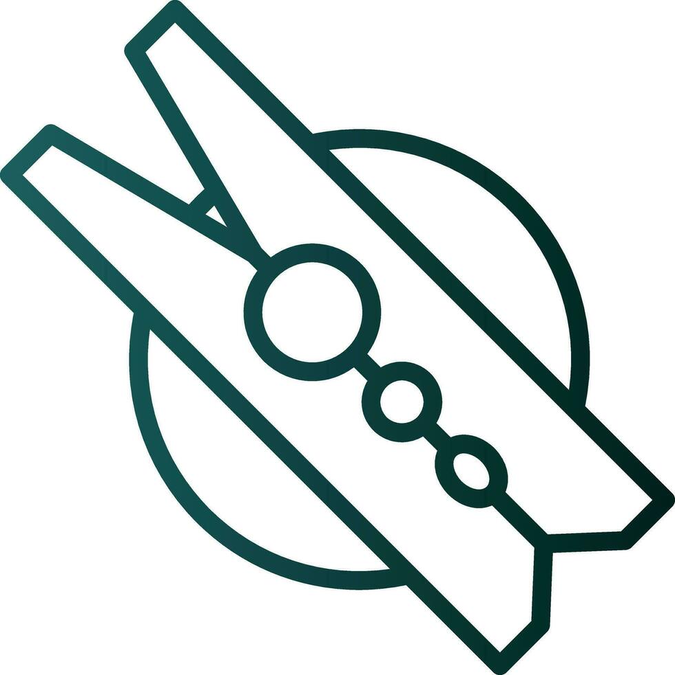 Clothespin Vector Icon Design