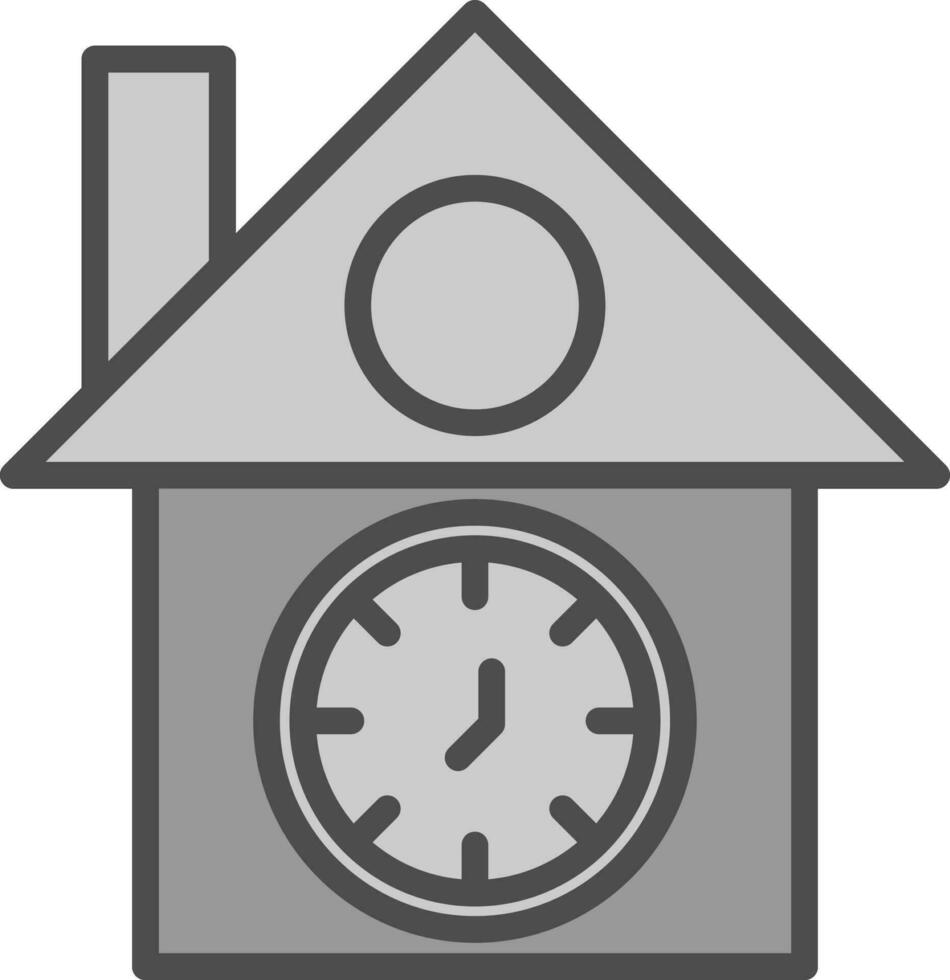 Cuckoo clock Vector Icon Design