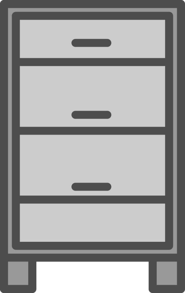 Chest of drawers Vector Icon Design