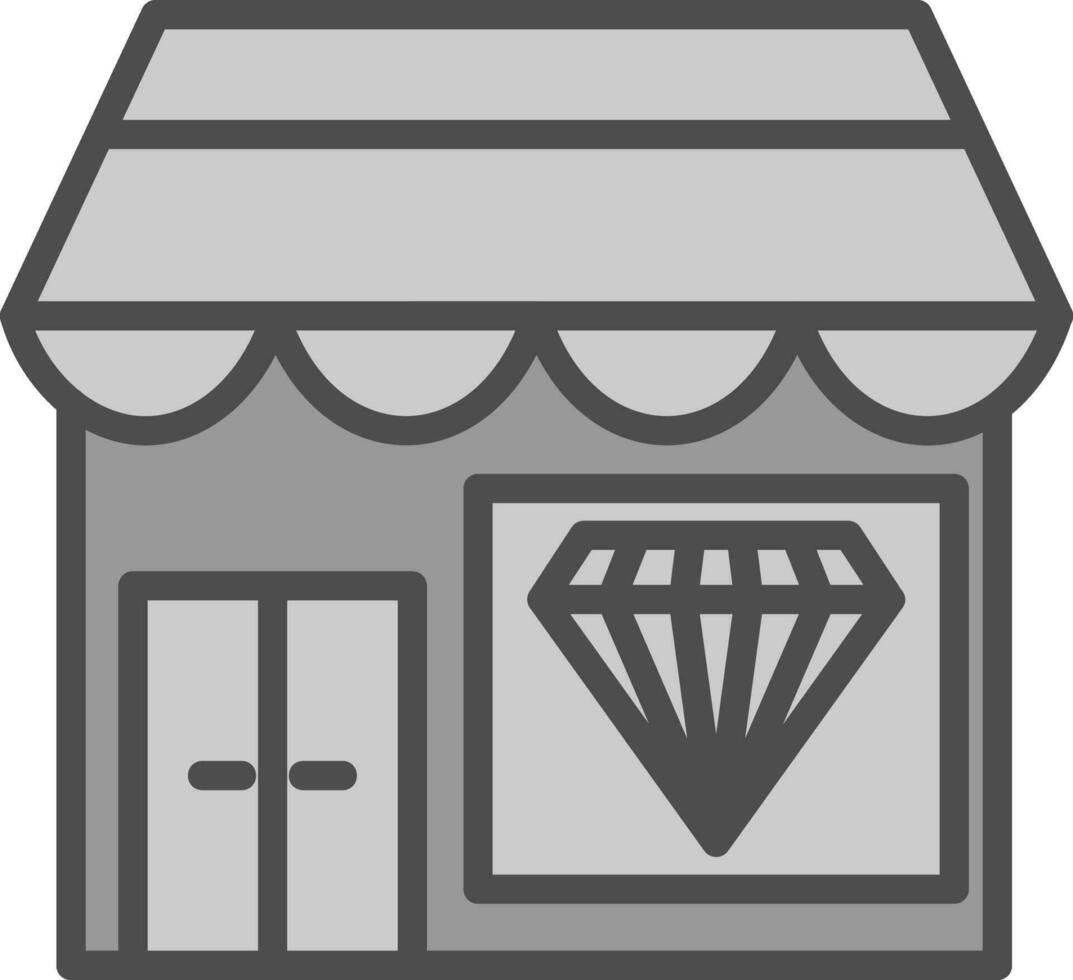 joyería tienda vector icono diseño