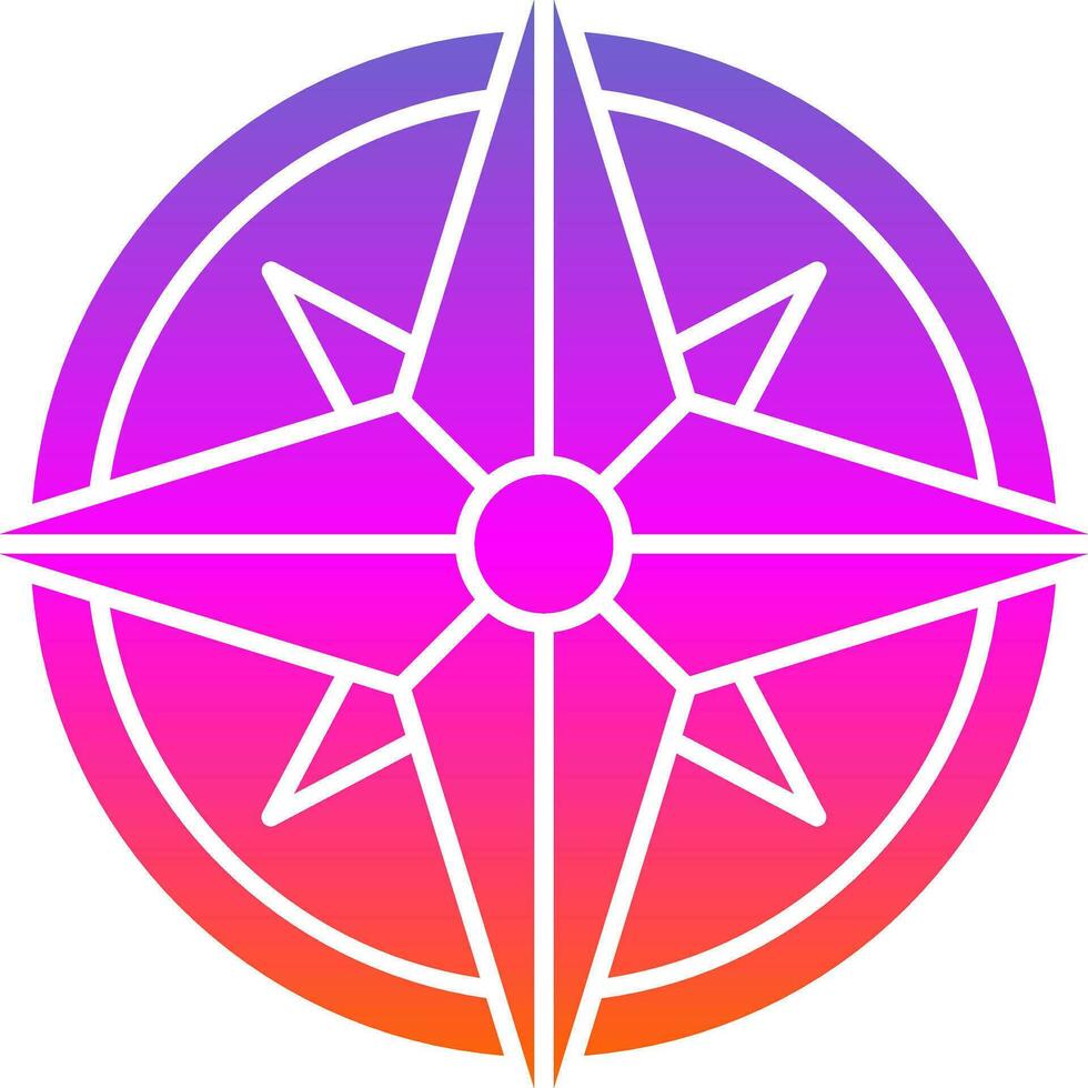 Wind rose Vector Icon Design
