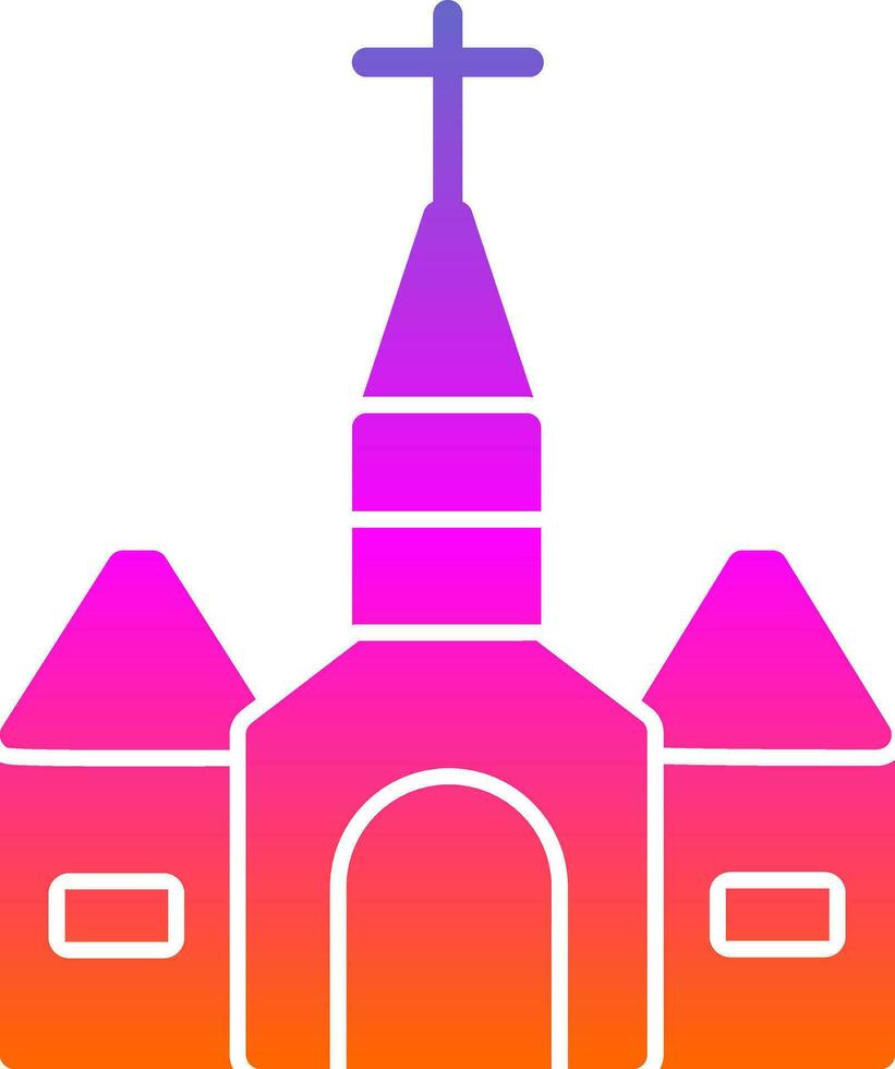 catedral vector icono diseño