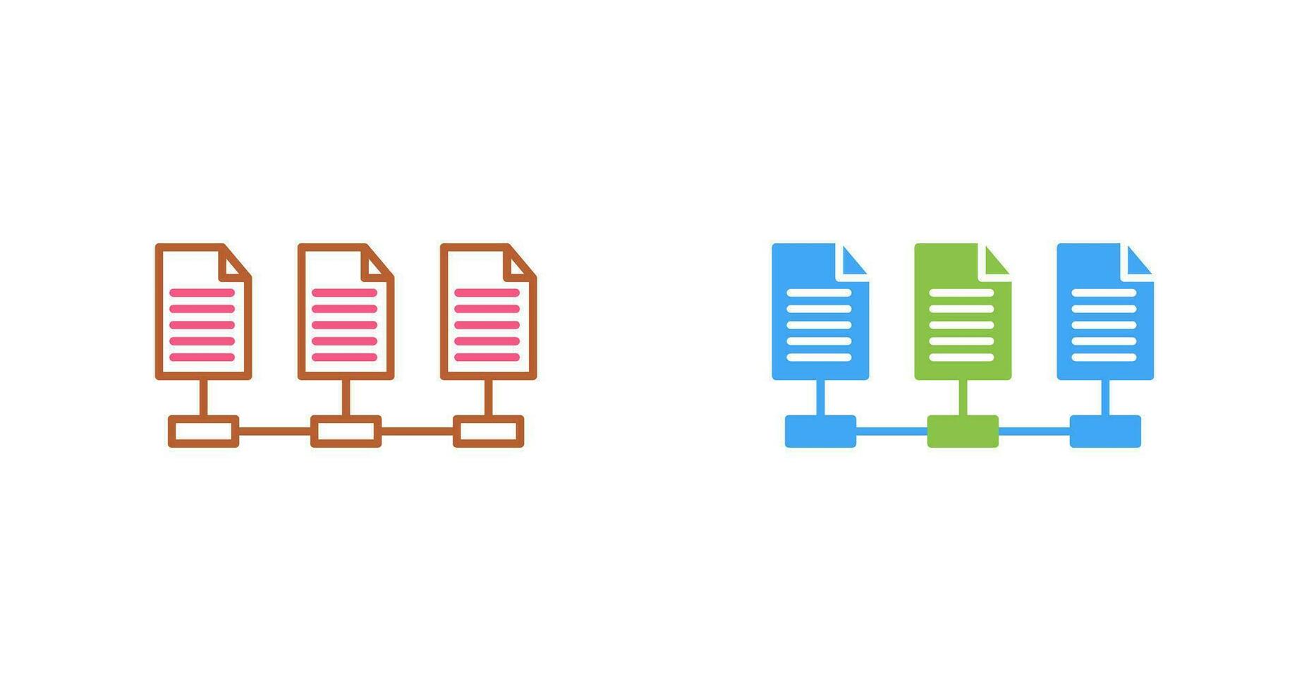 Network Files Vector Icon