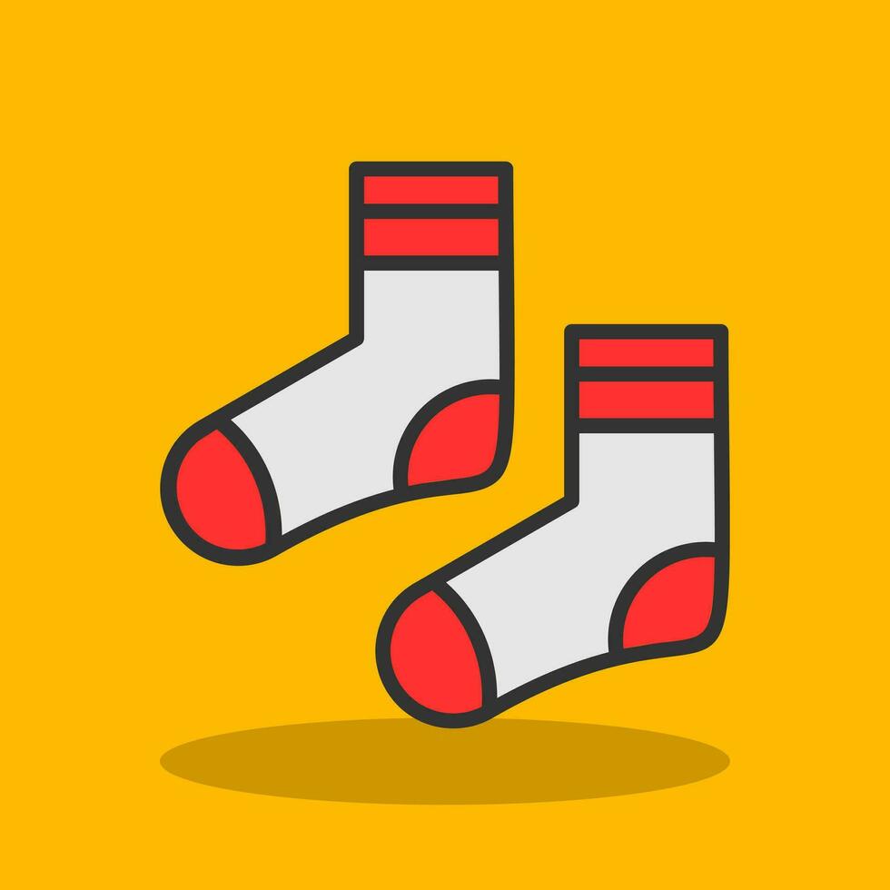 diseño de icono de vector de calcetines