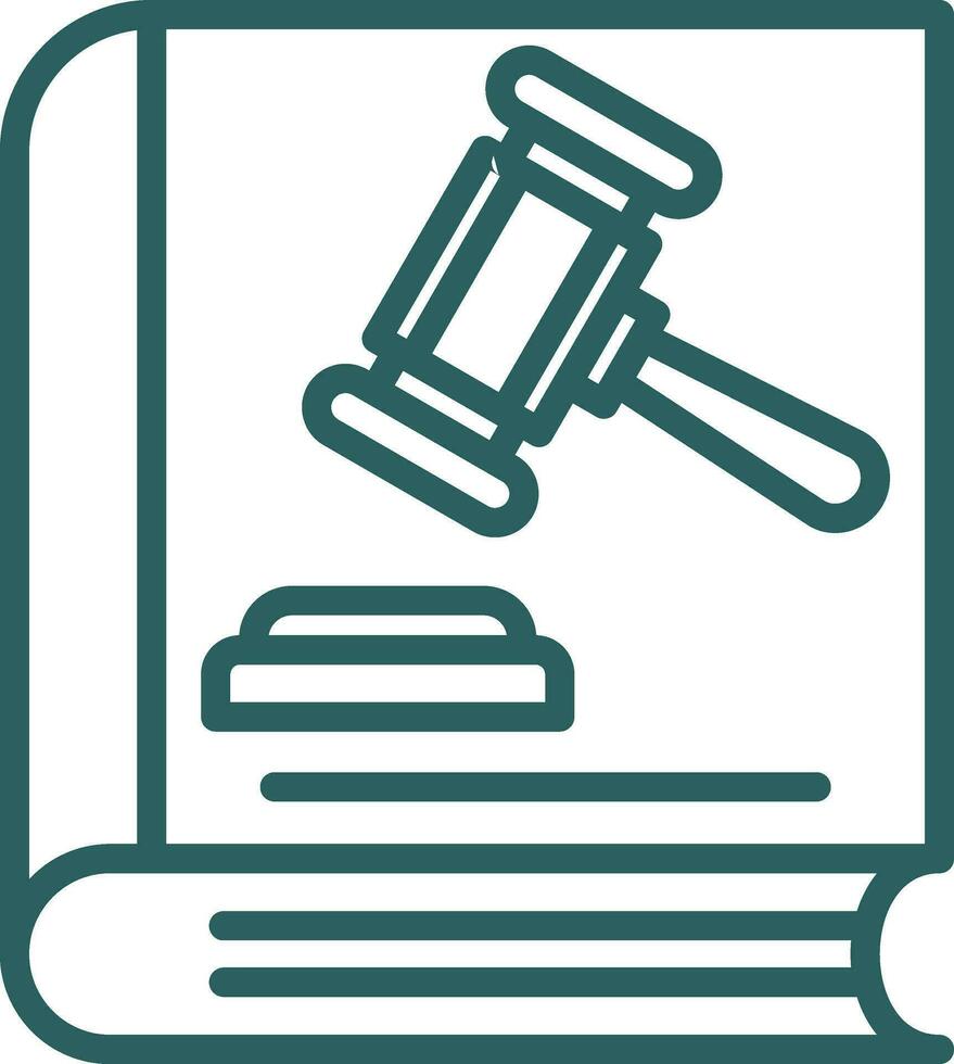 Law book Vector Icon Design