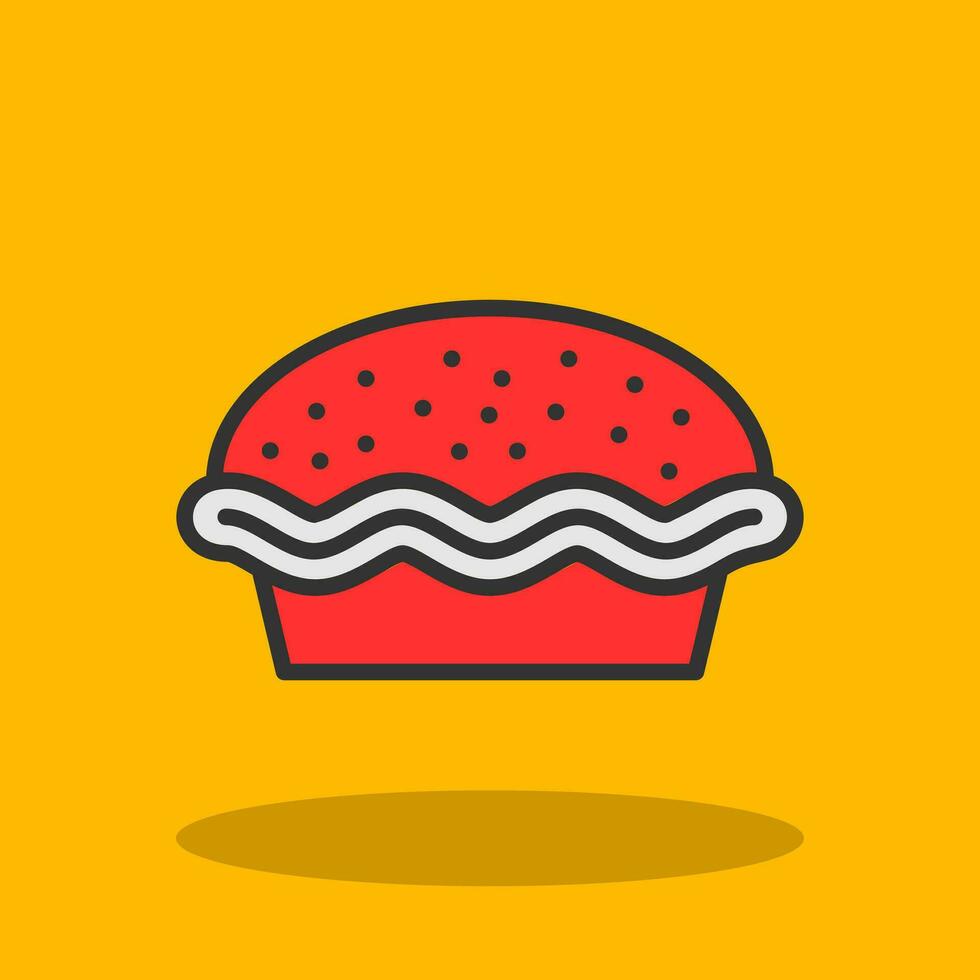 Pie Vector Icon Design