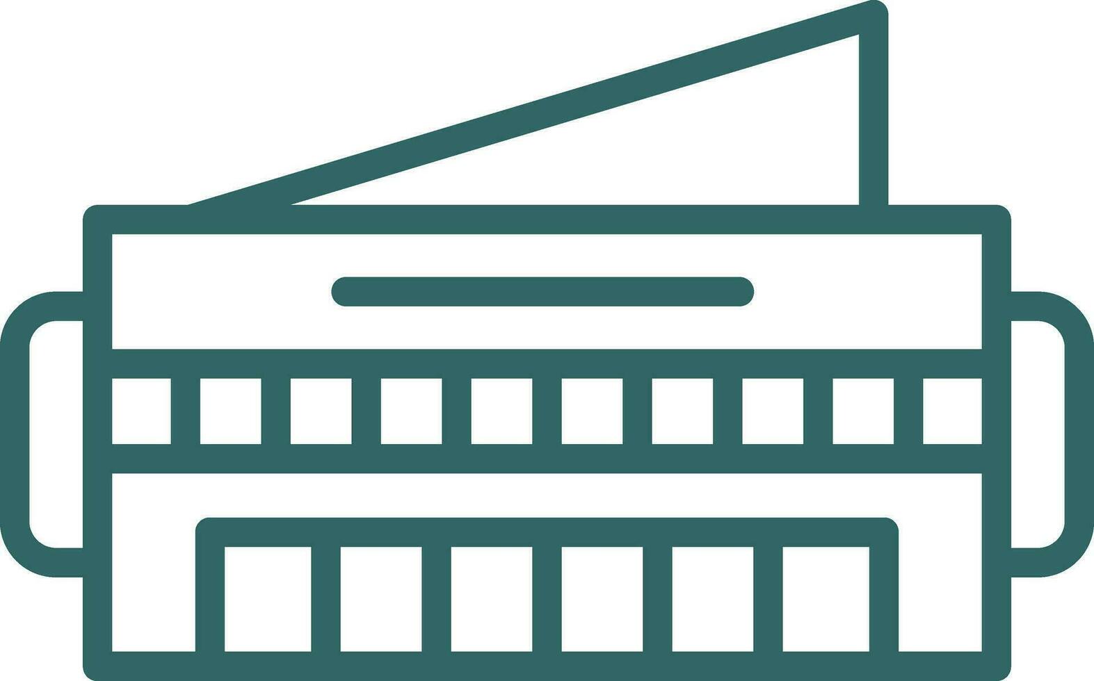 Harmonica Vector Icon Design