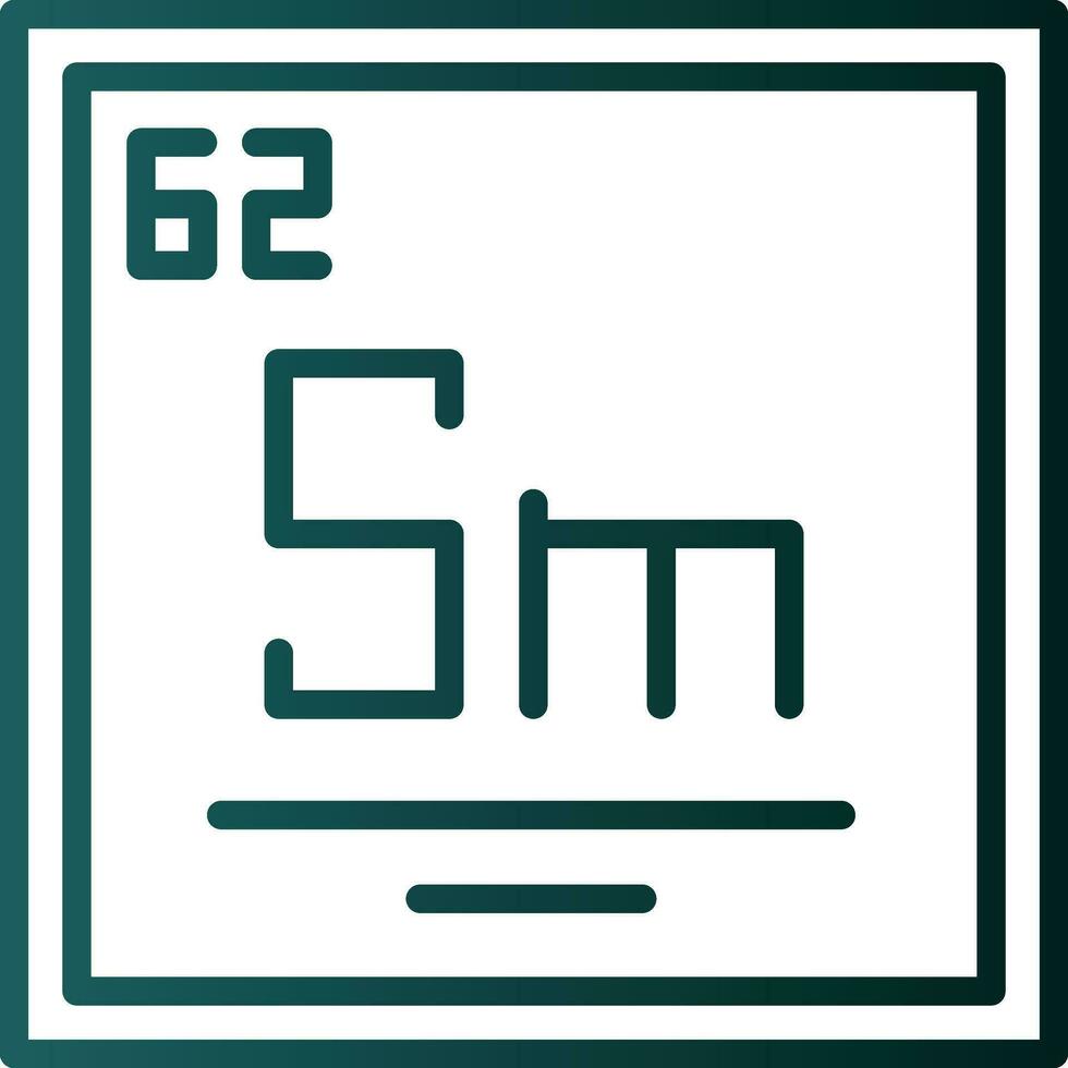 Samarium Vector Icon Design