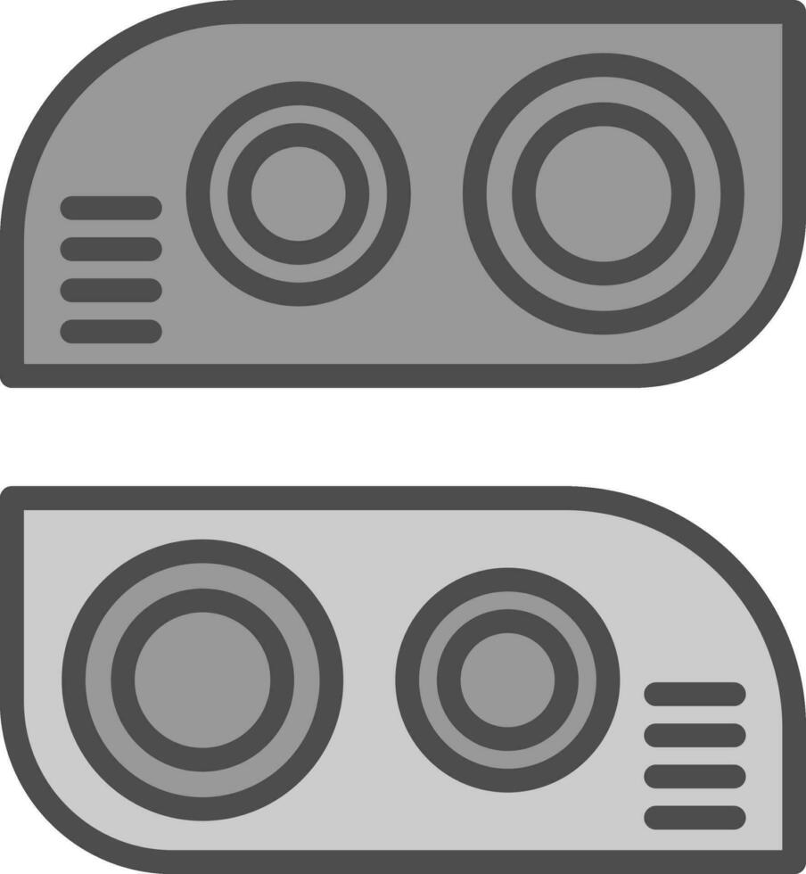 Car light Vector Icon Design