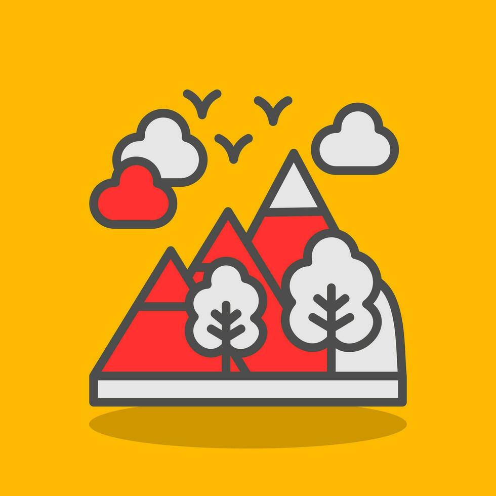 Alps Vector Icon Design