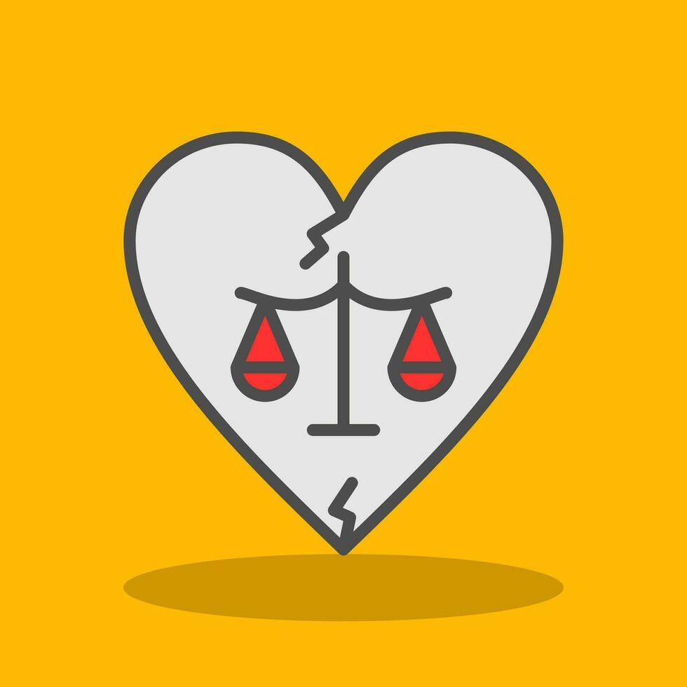 Divorce Vector Icon Design