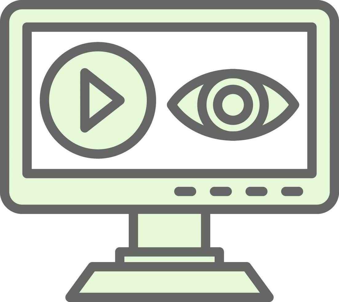 Views Vector Icon Design