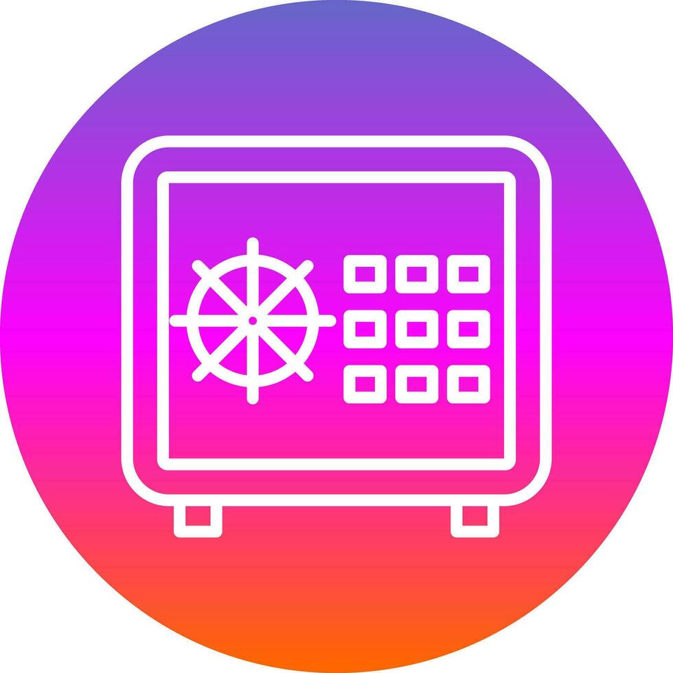 Safe locker Vector Icon Design