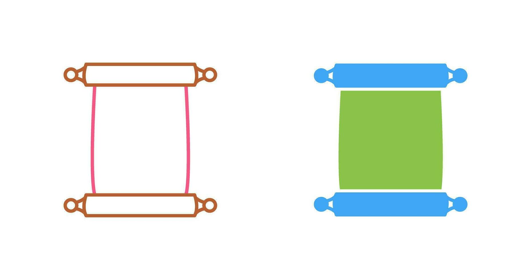 Scroll of Paper Vector Icon