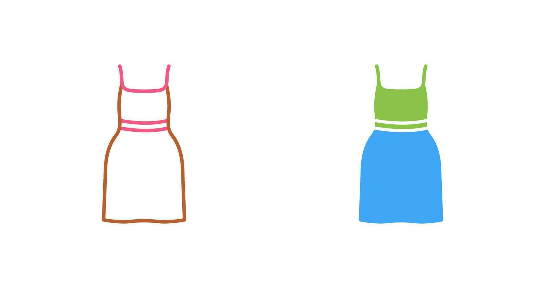 Cocktail Dress Vector Icon