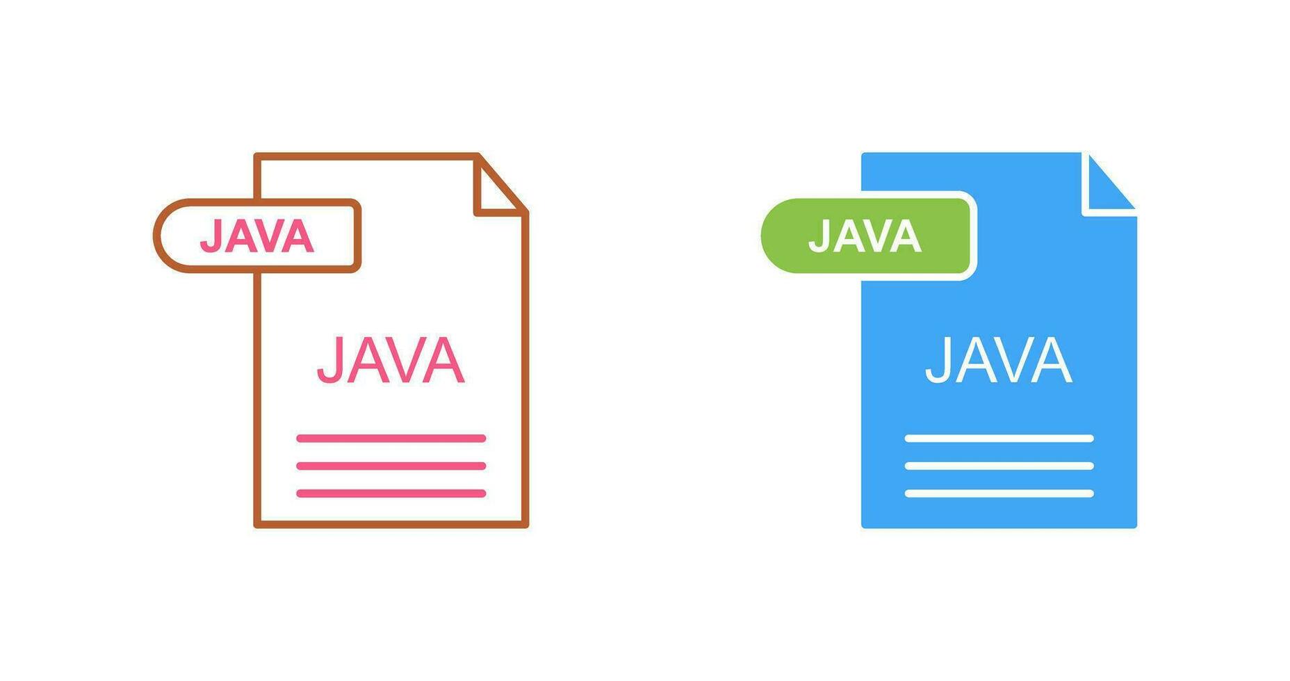 icono de vector de java