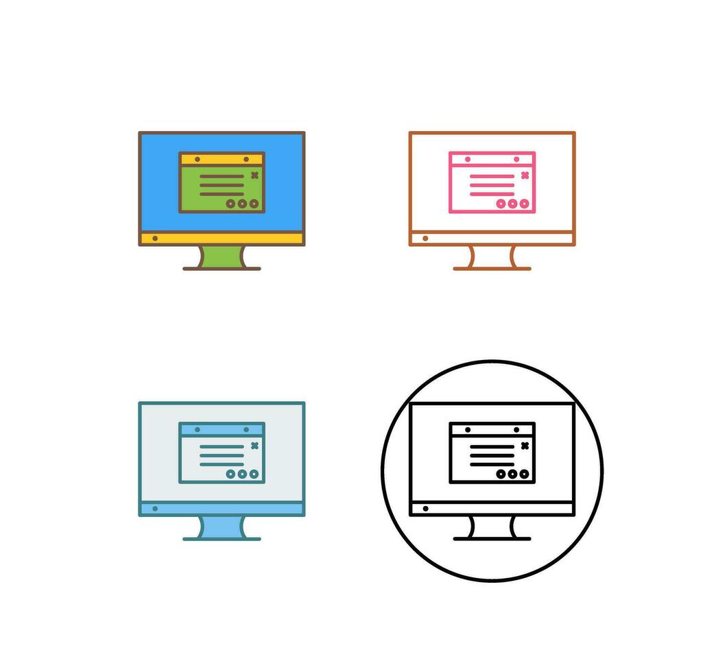 Unique Internet Ads Vector Icon