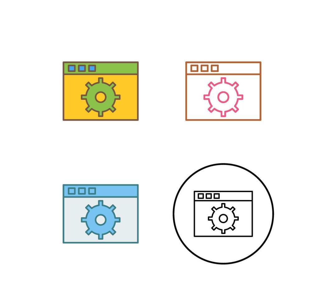 icono de vector de configuración única