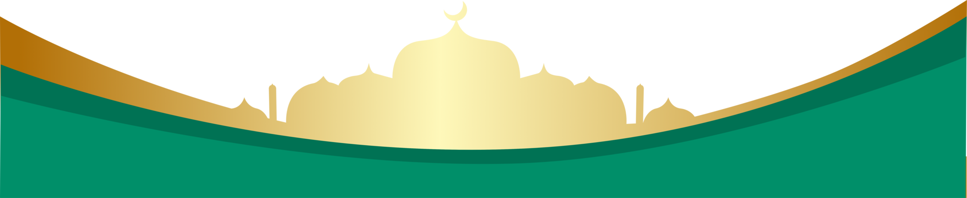 Golden Islamic border png