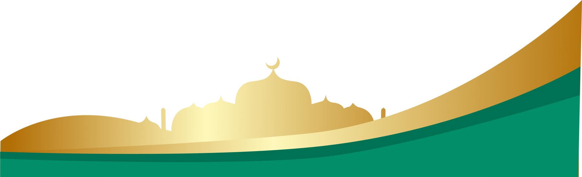 d'or islamique frontière png