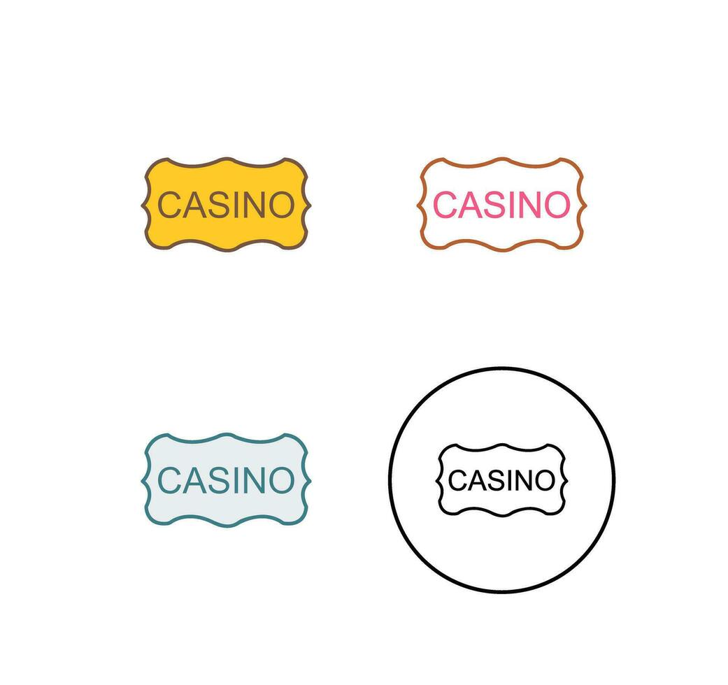 Casino Sign Vector Icon
