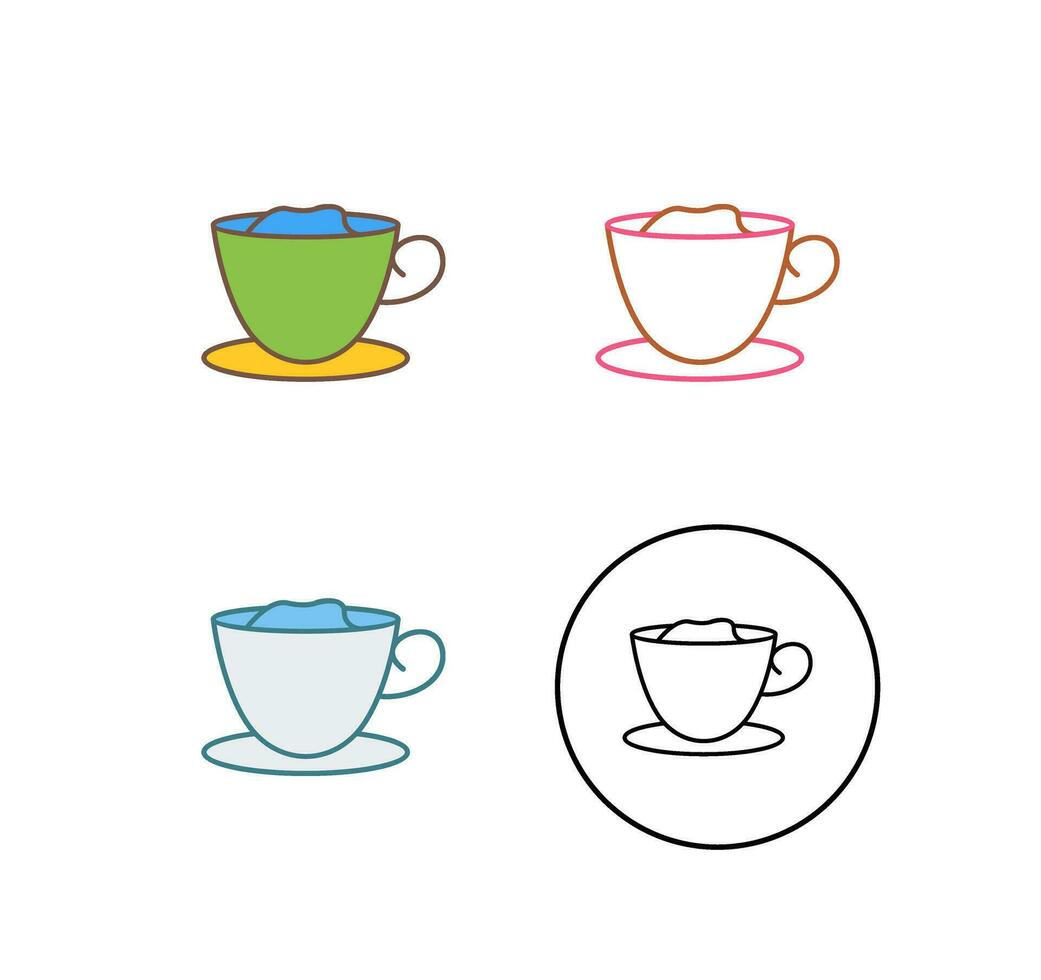 icono de vector de café cremoso