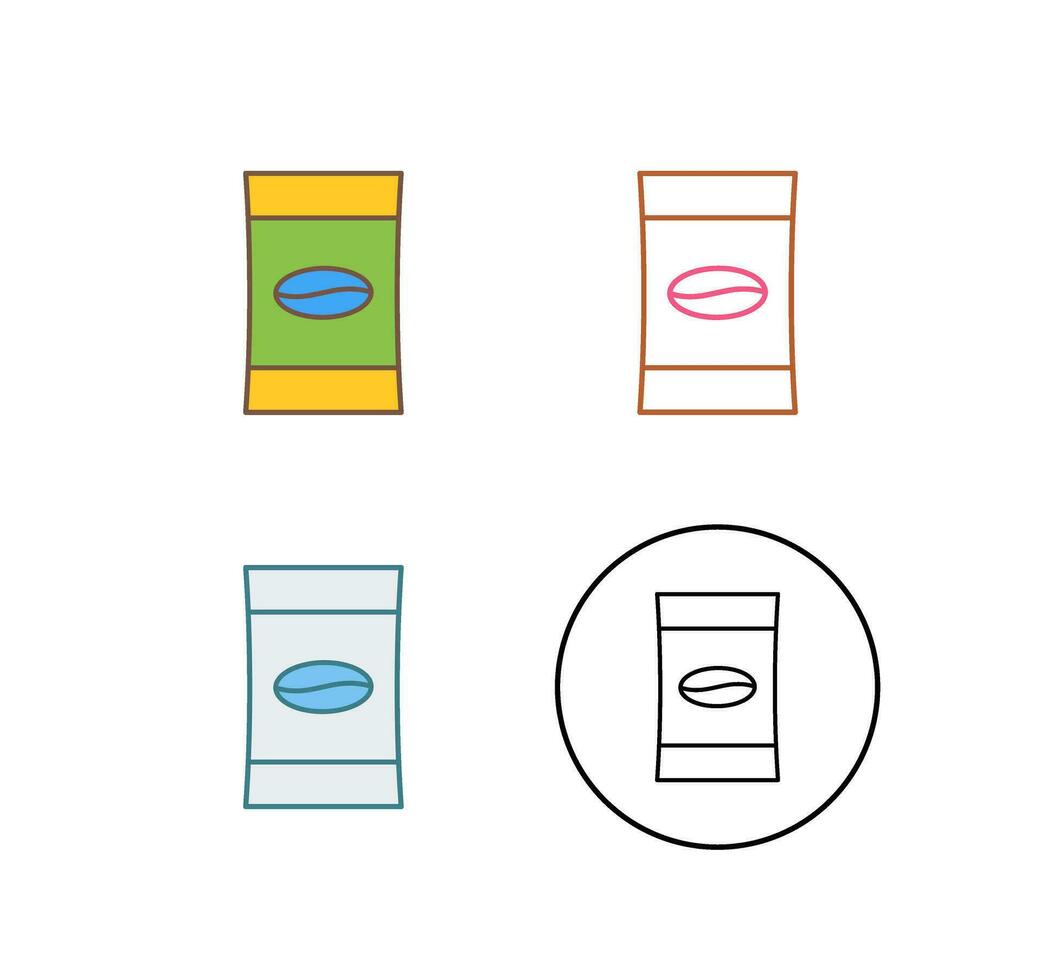 Coffee Packets Vector Icon