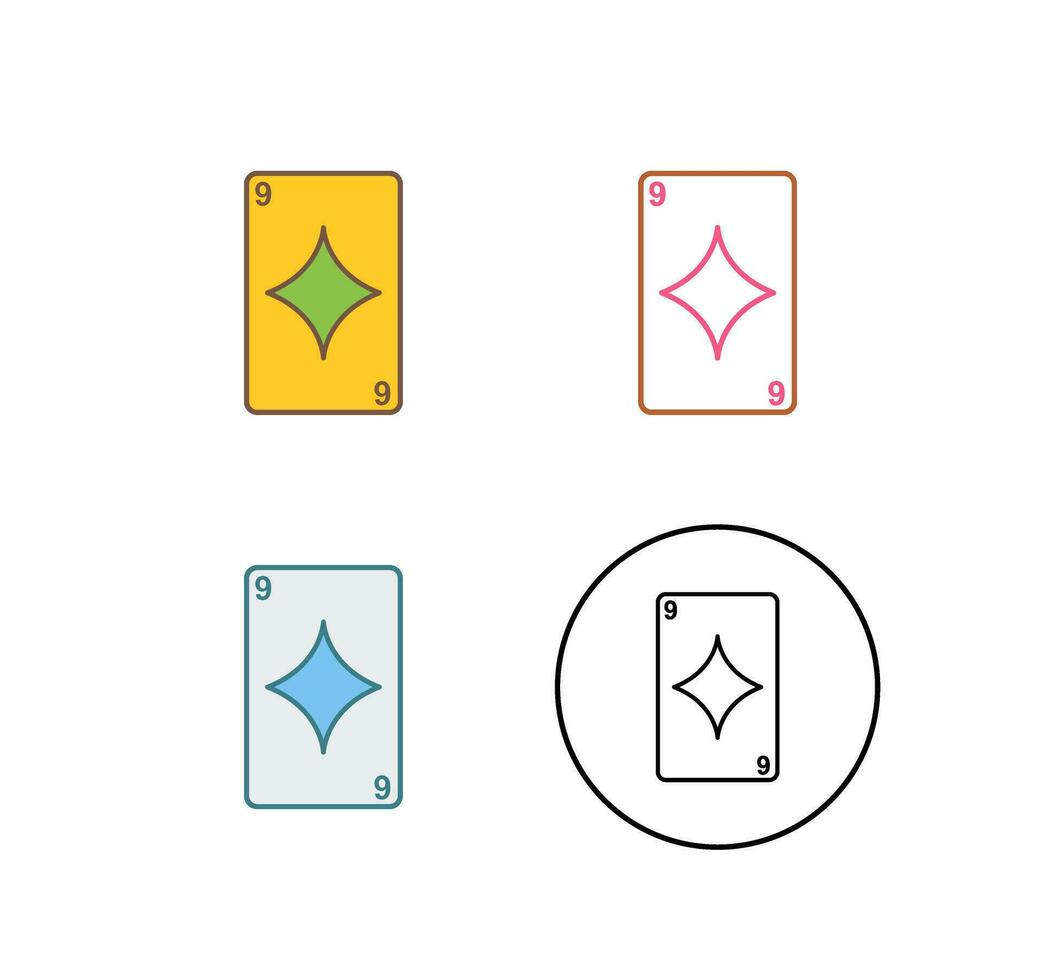 Diamonds Card Vector Icon