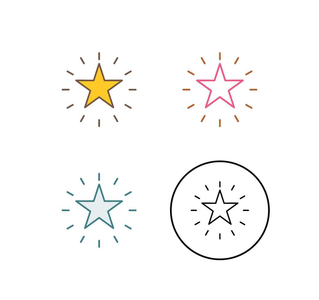 Unique Star Vector Icon