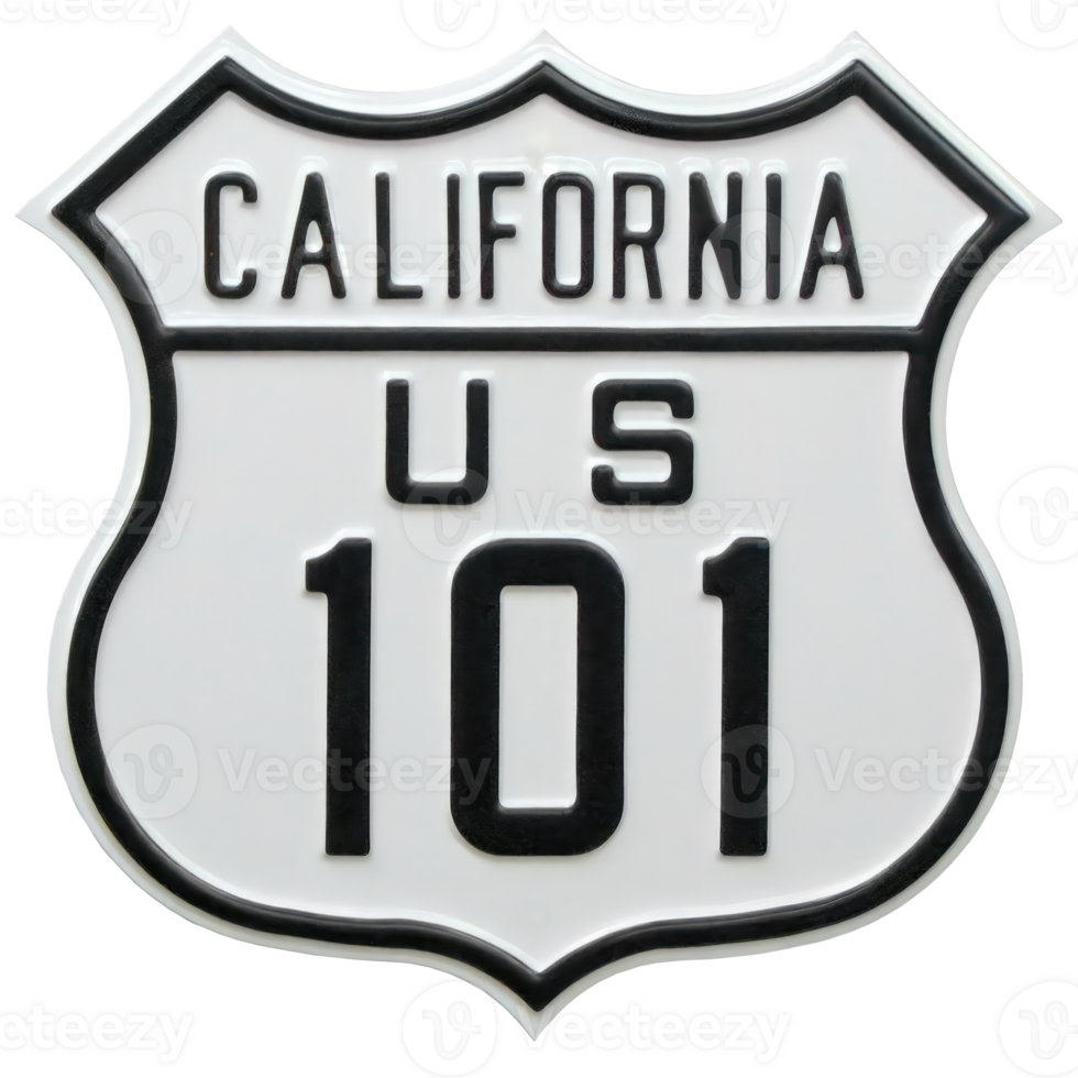 California US 101 sign png