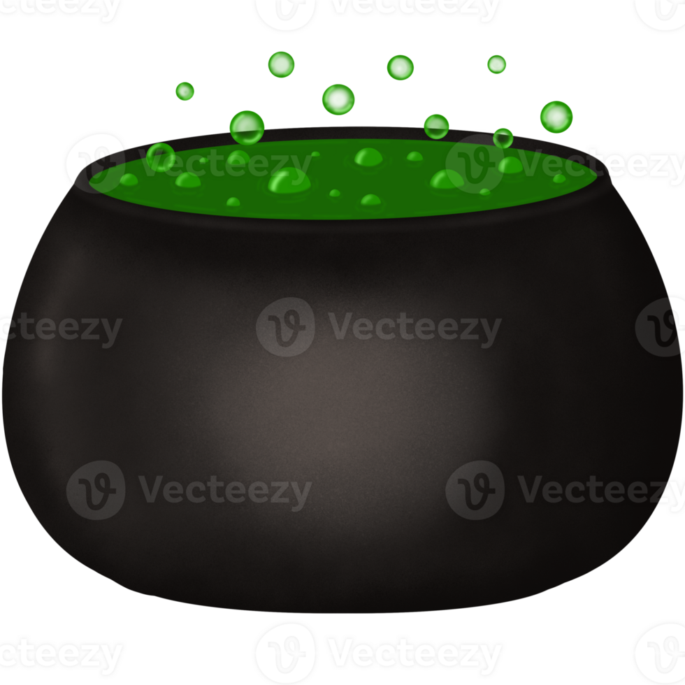 Cauldron for Halloween witch potions png