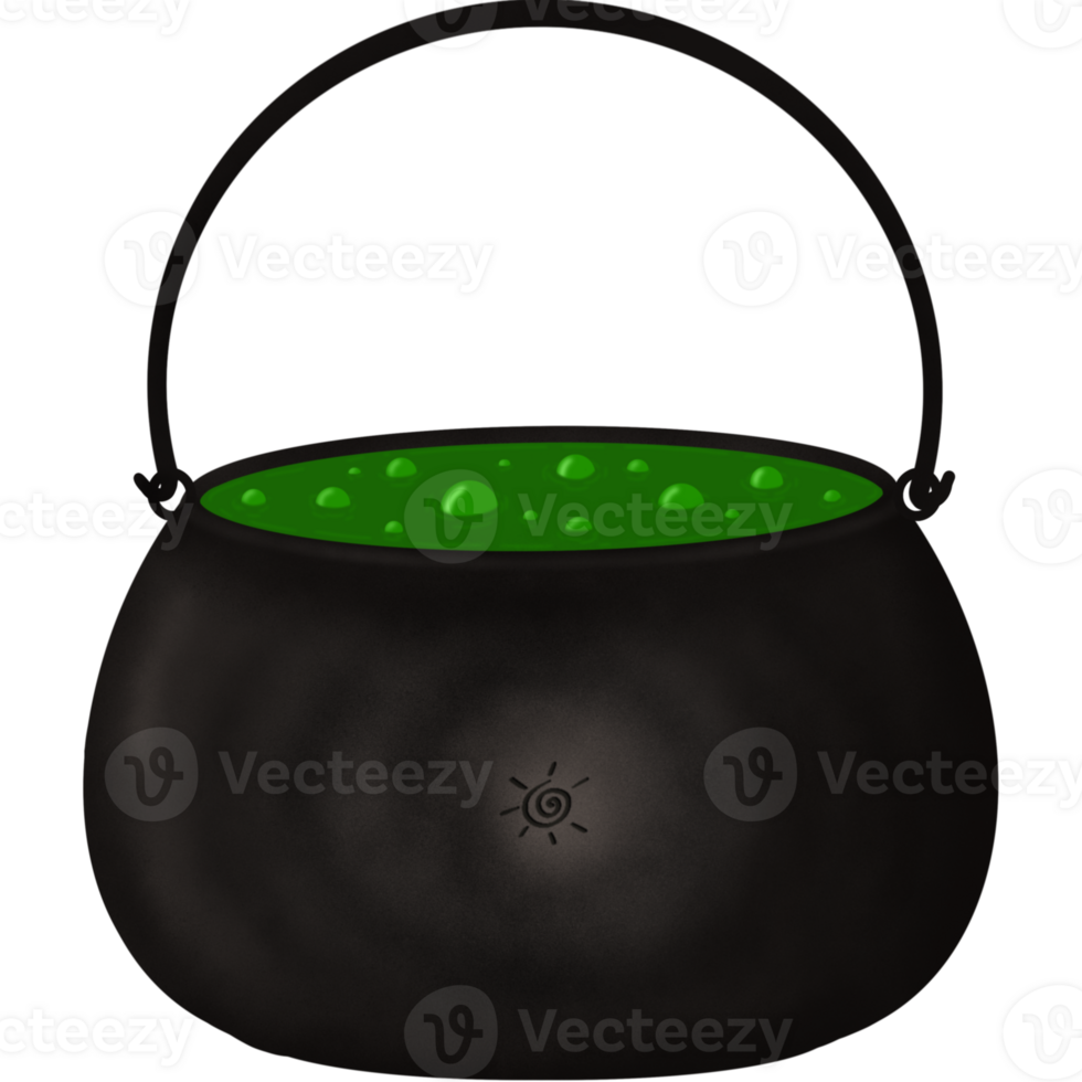 Cauldron for Halloween witch potions png