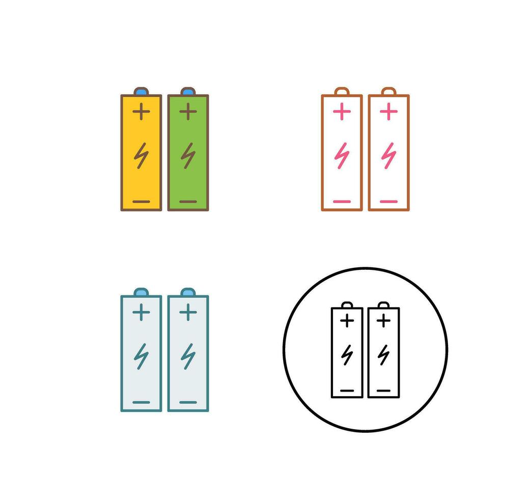 Batteries Vector Icon