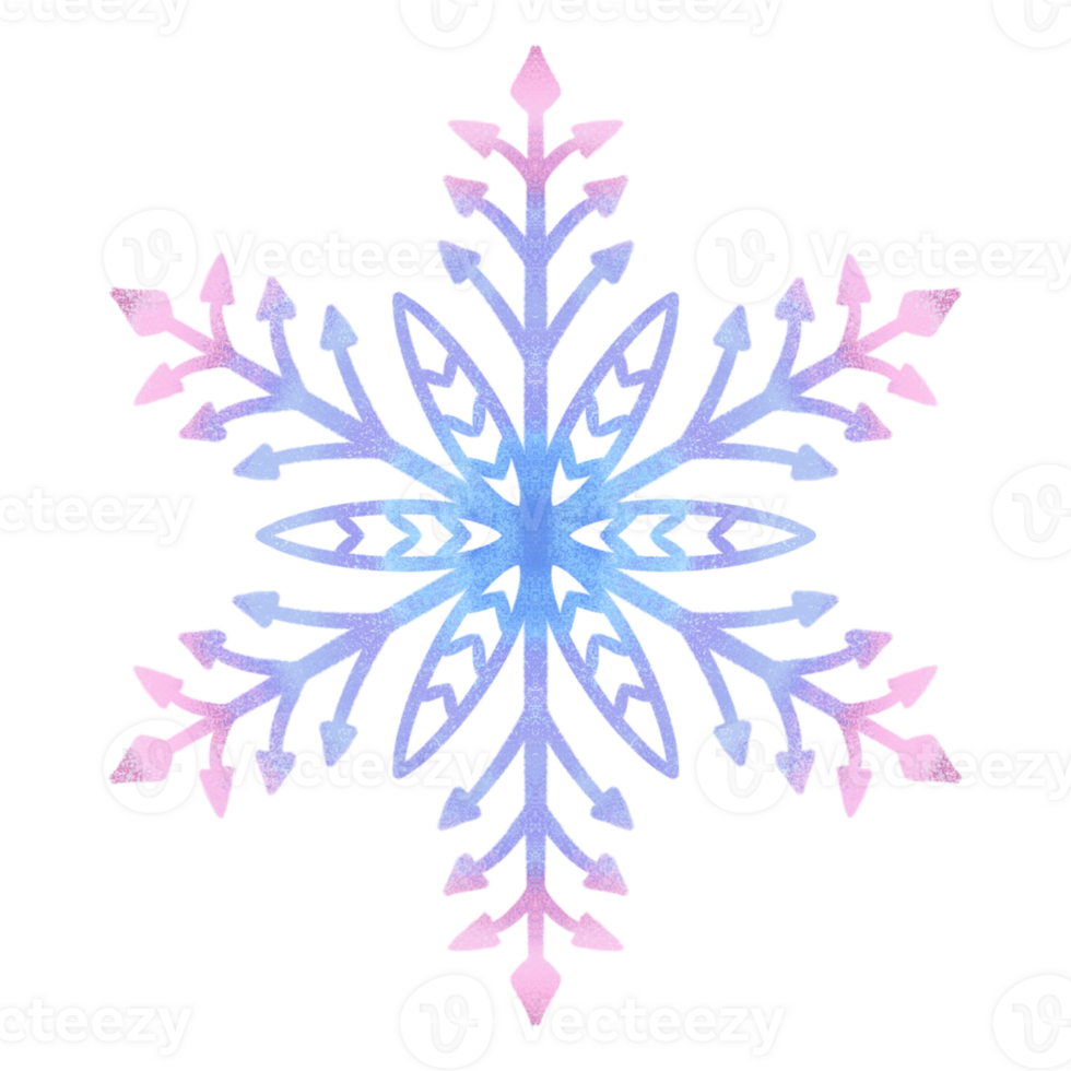 Colorful Snowflakes Bundle png